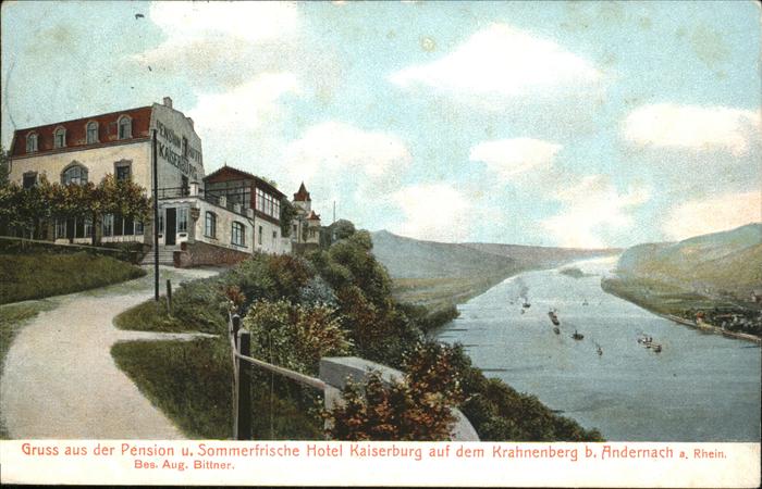 Andernach Rhein Rheinland-Pfalz Krahnenberg Hotel Kaiserburg