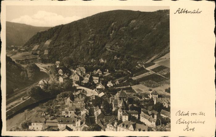 Altenahr Blick von der Burgruine