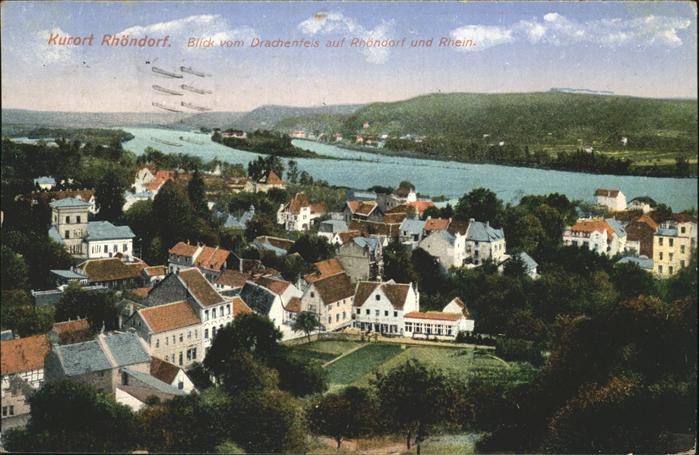 Rhoendorf Blick vom Drachenfels