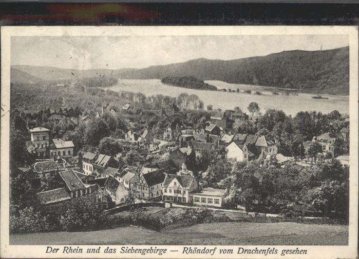 Rhoendorf Der Rhein Siebengebirge