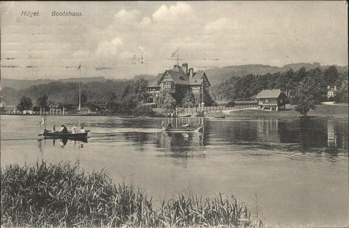 Huegel Essen Bootshaus Ruderboote