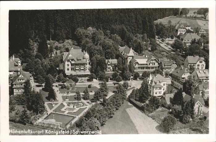 Koenigsfeld Schwarzwald Fliegeraufnahme