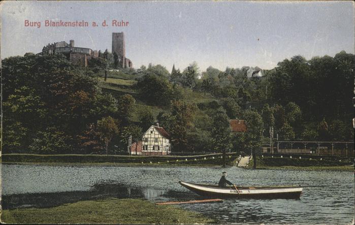 Blankenstein Ruhr Burg Blankenstein Ruderboot