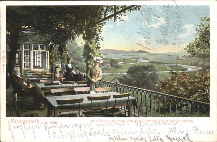 Volmarstein Gasthof Wehberg Terrasse