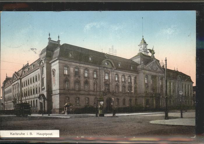 Karlsruhe Hauptpost Strassenbahn