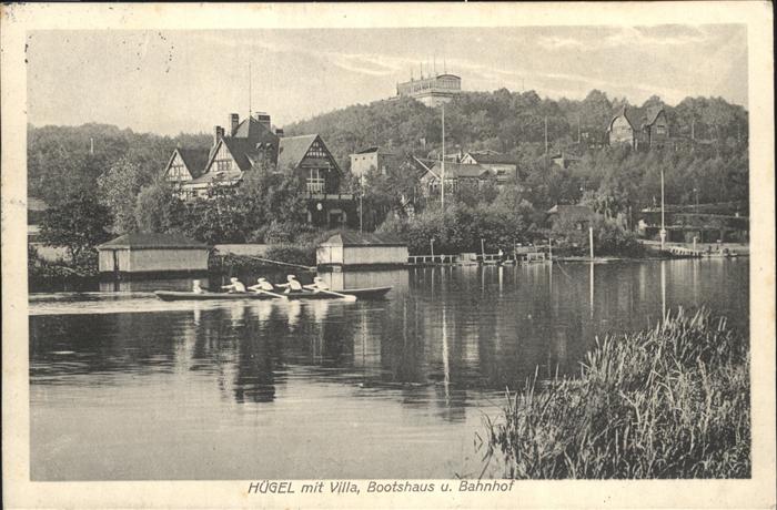 Huegel Essen Villa Bootshaus Ruderboot