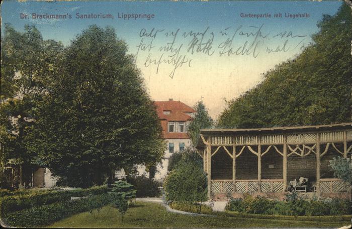 Bad Lippspringe Sanatorium Dr. Brackmann _ Liegehalle