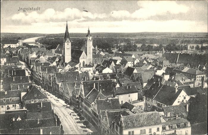 INGOLSTADT  CITY Gesamtansicht mit Kirche