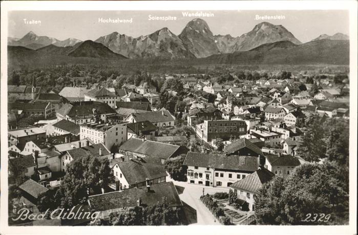Bad Aibling Gesamtansicht mit Alpenpanorama