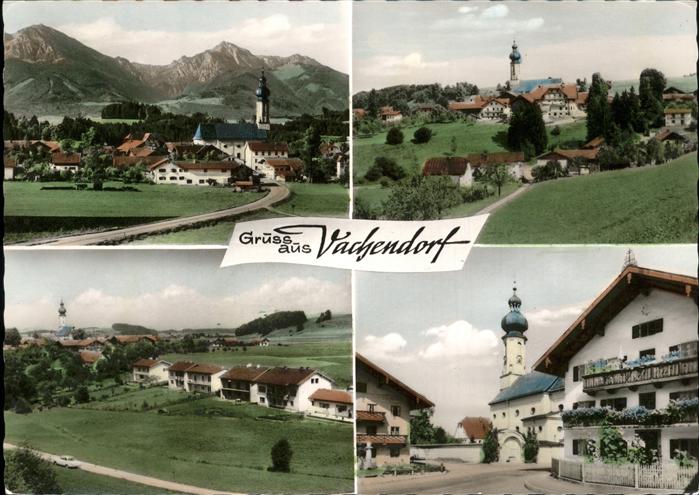 Vachendorf Chiemsee Panorama und Kirchen