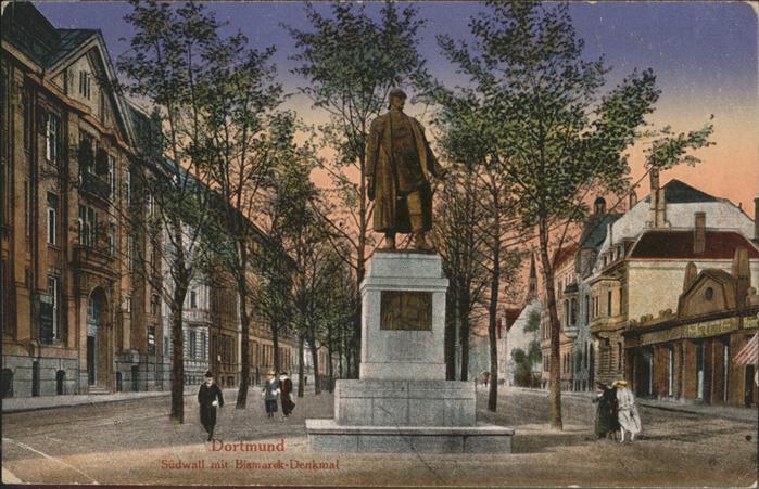 DORTMUND  CITY Suedwall mit Bismarck Denkmal Feldpost