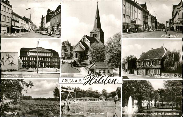 Hilden Mettmann Mittelstr. Gondelteich Wald Schwimmbad