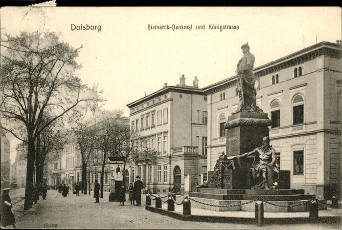 Duisburg Ruhr Bismarck Denkmal Königstrasse