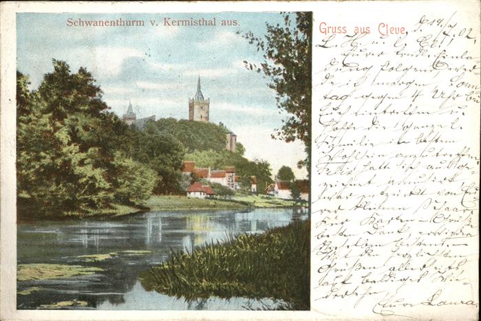Cleve Kleve Schwanenthurm Kermisthal