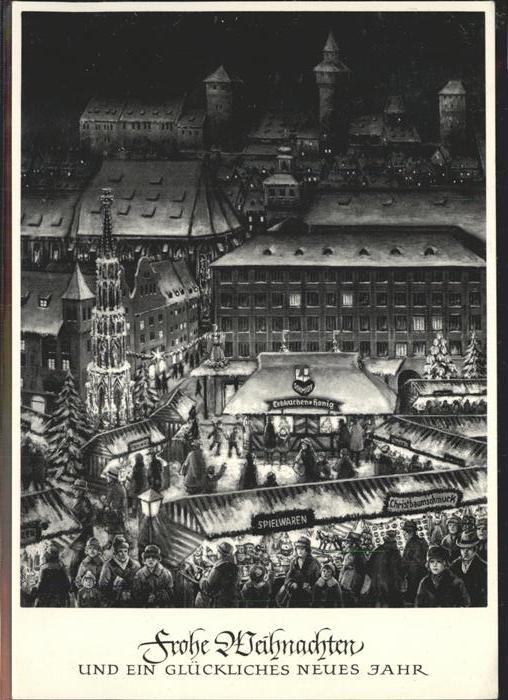 NueRNBERG  CITY Christkindles Markt Neujahrsgruesse