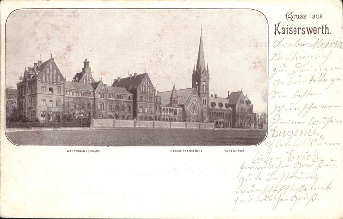 Kaiserswerth Tabeahaus Hauptkrankenhaus