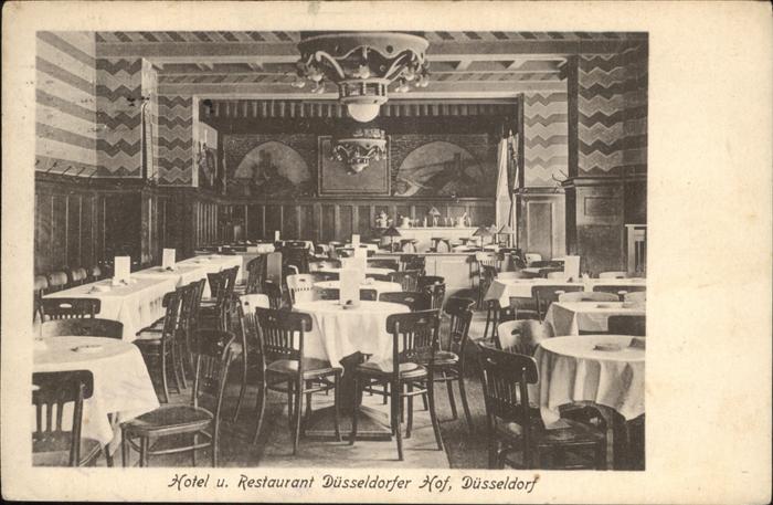 DuessELDORF  CITY Hotel Restaurant Duesseldorfer Hof Gastraum