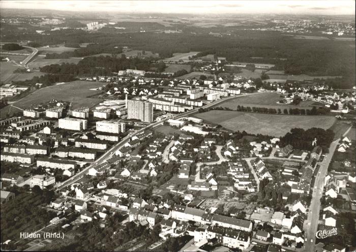 Hilden Duesseldorf Flugaufnahme