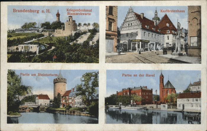 Brandenburg Havel Kriegerdenkmal Steintorturm Havel Kurfü