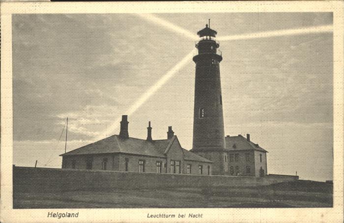 HELGOLAND Insel Schleswig-Holstein Leuchtturm bei Nacht