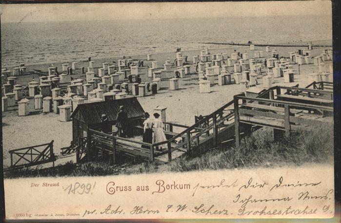 BORKUM Nordseebad Niedersachsen Am Strand