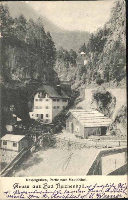 Bad Reichenhall Nesselgraben Partie nach Mauthhäusl
