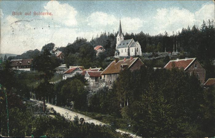 Schierke Harz Teilansicht Kirche