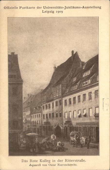 Leipzig Rote Kolleg Ritterstrasse Künstlerkarte