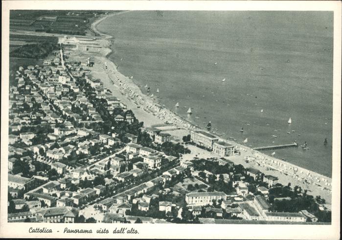 Cattolica Rimini Panorama visto dall alto Strand
