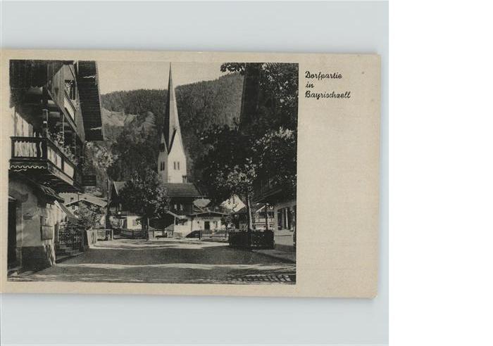 Bayrischzell Dorfpartie Kirche