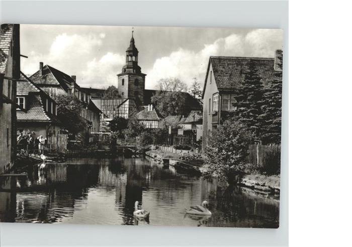 Bad Berka Klein_Venedig Schwan Kirche