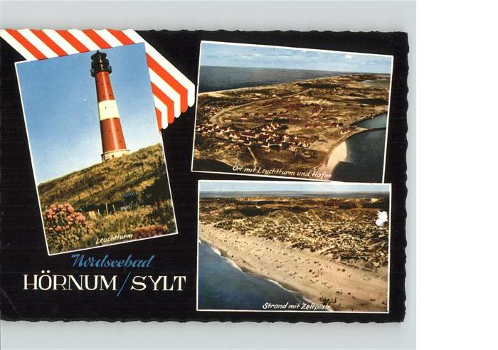 Hoernum Sylt Leuchtturm Strand Zeltplatz Fliegeraufn