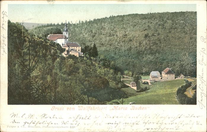 Maria Buchen Panorama Wallfahrtsort Kirche