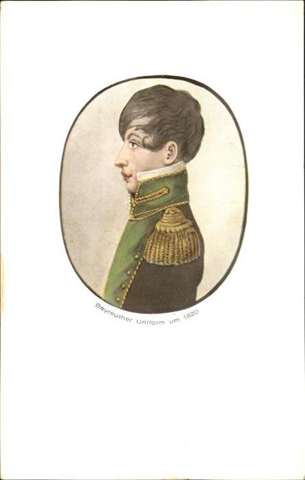 Bayreuth Bayreuther Uniform um 1820