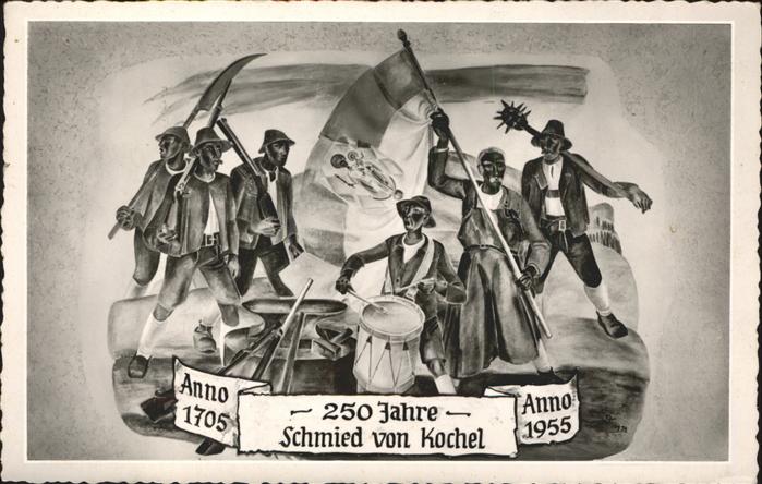 Kochel See Fresken am Postamt