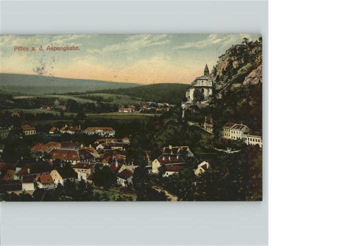 Pitten Ortsansicht Burg Kirche Aspangbahn