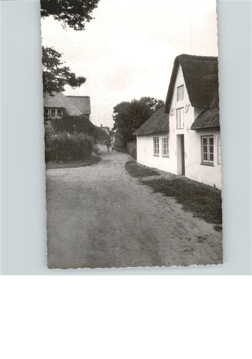 Nebel Amrum Dorfpartie