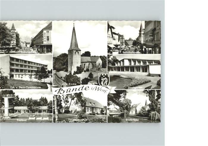 Buende Herford Gymnasium Kirche Bahnhofstrasse Stadtga