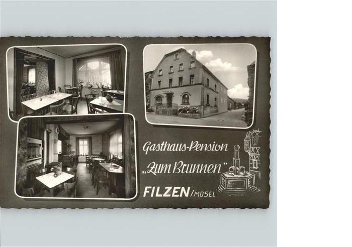 Filzen Saar Mosel Gasthaus Pension Zum Brunnen