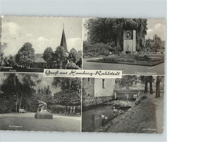 Rahlstedt Hamburg Kirche Liliencron_Denkmal Am Uferweg Äh