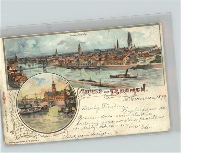 Bremen Totalansicht Schiff Kirche