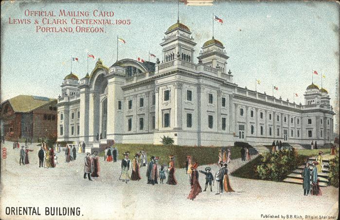 Portland Oregon Oriental Building Lewis & Clark Centennial 1905