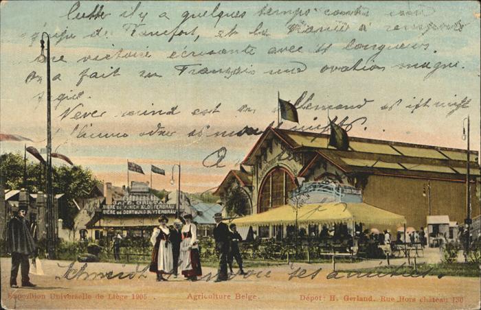 Exposition Universelle Liege 1905 Agricolture Belge