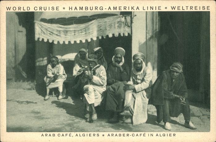 Araber Arab Cafe Algiers Cafe Algier World Cru