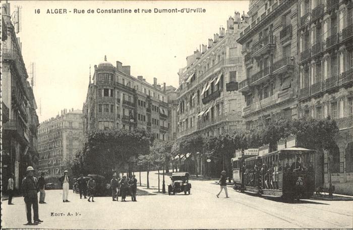 Strassenbahn Alger Rue de Constantine Rue Dumont-d_U