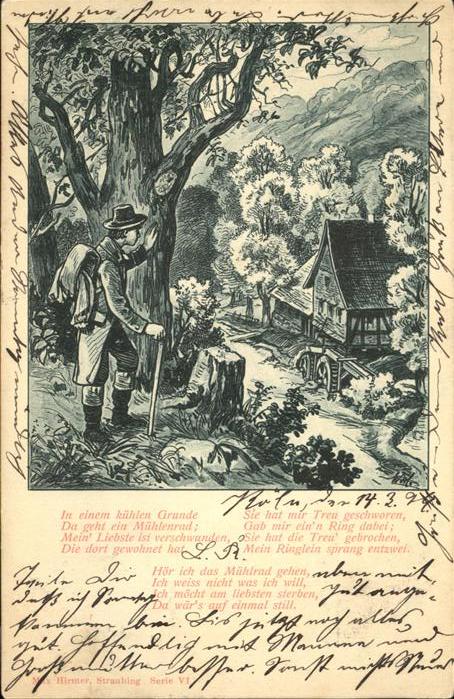 Wassermuehle Max Hirmer Serie VI Gedicht