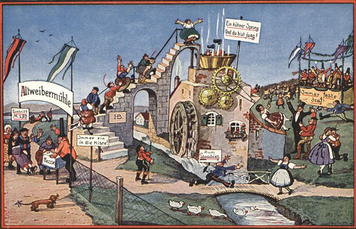 Maerchen Sagen Altweibermühle Künstlerkarte Nr. 209