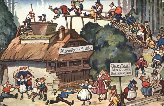Maerchen Sagen Altweibermühle Künstlerkarte Nr. 249