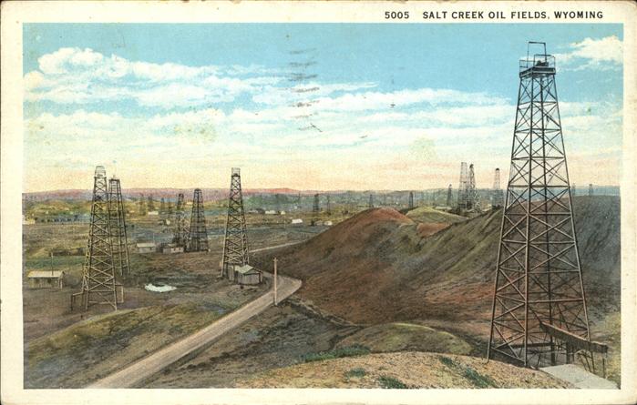 Oelfoerderung Oil Fields Salt Creek Oil Fields Wyoming