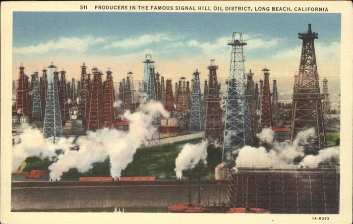 Oelfoerderung Oil Fields Oil district Long Beach California